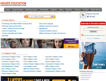 Tablet Screenshot of highereducationinindia.com